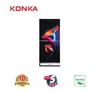 KONKA Refrigerator-KRT-165GB-3D Black Levitae-2Door, Upper Freezer (165 Ltr)