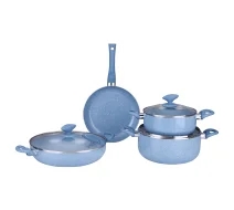 FE 2202-7C - Gazi Non-Stick Cookware Set